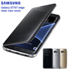 SAMSUNG Original Mirror Clear View Smart Cover Phone Case EF-ZG930 For Samsung Galaxy S7 G9300 S7 edge G9350 Rouse Slim Flip - besttravelaccessories
